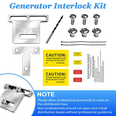 Buy Generator Interlock Kit For Siemens Mury Chalenoer TE Sub Panels Breaker 100-200 • 37.99$