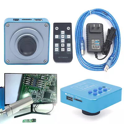 Buy HDMI USB Electronic Industrial Digital Video Microscope Camera C Mount HD 1080p  • 104$