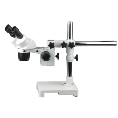 Buy AmScope SW-3B13X 5X-10X-15X-30X Stereo Microscope With Single-Arm Boom Stand • 314.99$