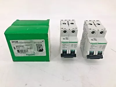 Buy Lot Of 2 Schneider Electric 24135 Multi 9 C60 Circuit Breakers New Surplus • 30$