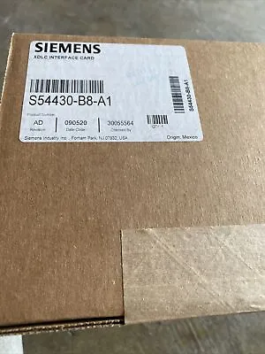 Buy SIEMENS XDLC Device Loop Card  X  Series - S54430-B8-A1 NEW FIRE ALARM • 1,785$