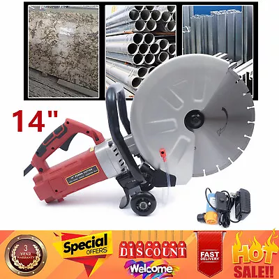 Buy 14  Electric Concrete Cut Off Saw Circular Masonry Paver Wet/Dry Cutter 5500rpm • 172.90$