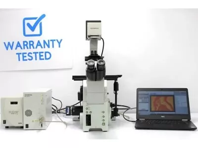 Buy Olympus IX81 Inverted Fluorescence Motorized Microscope (New Filters) GL • 16,495$