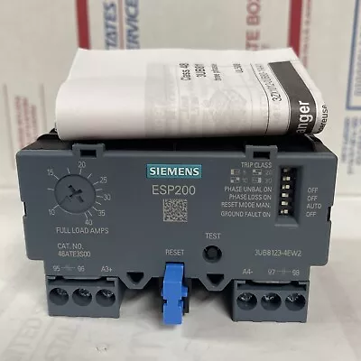 Buy Siemens 48ATE3S00 3UB8123-4EW2 Solid State Overload Relay ESP200 • 140$