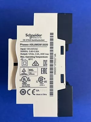 Buy Schneider Electric ABL8MEM12020 240V AC Modular Power Supply Demo Tested • 29.95$