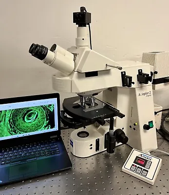 Buy Zeiss Axioplan 2 Fluorescence  Microscope ATTO ARC 100 + Cam & Laptop • 7,950$