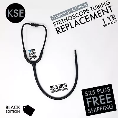Buy Black Edition Stethoscope Replacement Tubing 10mm By Kongs Enterprise • 25$
