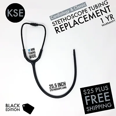 Buy Black Edition Stethoscope Replacement Tubing 10mm • 29$