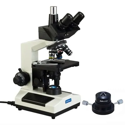 Buy OMAX 40X-2500X Darkfield Trinocular Lab Biological Compound LED Microscope • 466.99$