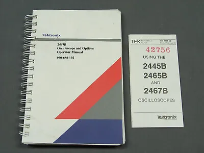 Buy Tektronix 2467B 2465B 2445B Operator Manual And Reference Guide • 22.95$