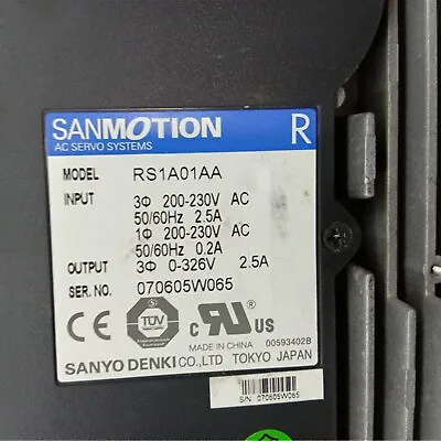 Buy Used RS1A01AA For SANYO DENKI Servo Drive Free Shipping • 291.40$