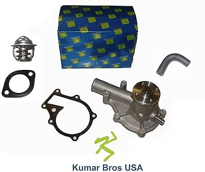 Buy New Water Pump With Return Hose & Thermostat FITS Kubota D1105  • 98.54$