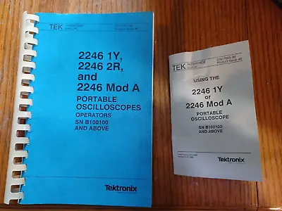 Buy Tektronix 070-7061-00 2246 1Y, 2R, + Mod A Oscilloscope Operators Manual W/extra • 37.99$
