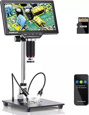 Buy TOMLOV DM201 Pro 7  HDMI Digital Microscope 1080P HD 1200X USB Coin Endoscope • 169$