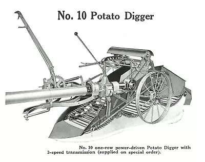 Buy IH McCormick-Deering Farmall No. 10 10-30 Potato Diggers Owner's & Parts Manual • 20$