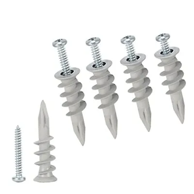 Buy Self Drilling Drywall Plastic Anchors With Screws, Expansion Screws 56 Pieces • 6.46$