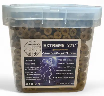 Buy XTC™ Climate Proof™ Decking And Framing Screws #10 X 4  • 32.99$