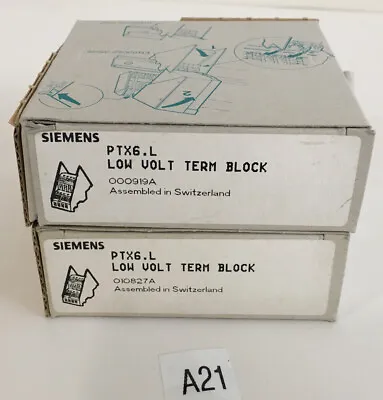 Buy *Lot Of 2* Siemens PTX6.L Low Volt Term Block Module Analog Output + *Warranty* • 35$