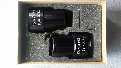 Buy Pair Of Leica Leitz 15x Stereo Microscope Eyepieces 13410752 • 150$