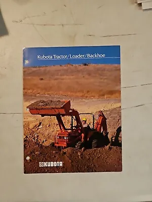 Buy Vintage 1985 Kubota Tractor Loader Backhoe DEALER SALES BROCHURE • 11.01$