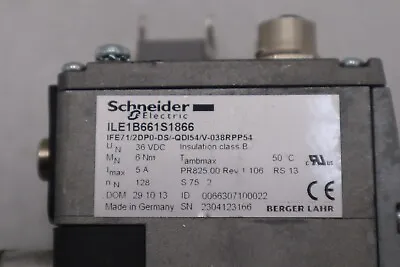 Buy Schneider Electric BERGER LAHR ILE1B661S1866 SERVO MOTOR STOCK K3432 • 521.50$