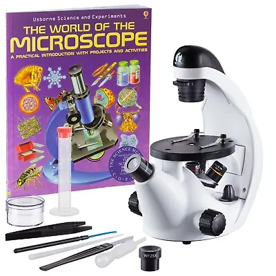 Buy IQCrew 40X-500X Inverted Microscope W Microscope Book For STEM Students & Kids • 83.99$