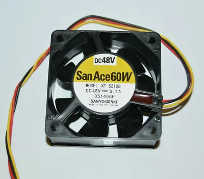 Buy SANYO DENKI SanAce 60W XF-53128 DC 48V 0.1A Cooling Fan, 051406P IP68, NEW • 24.60$