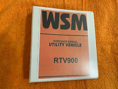 Buy Kubota RTV900 Diesel Utility Vehicle Workshop Manual Service Repair Color Binder • 43.49$
