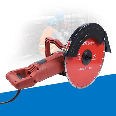 Buy Electric Concrete Cut Off Wet Dry Concrete Saw Cutter Circular Water Pump&Blade • 189.05$