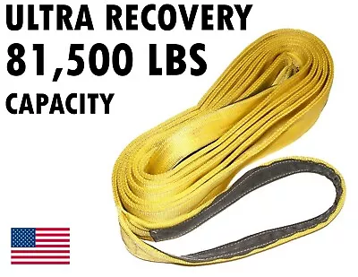Buy 6  X 26 Ft Recovery Lifting Sling Reinforced Eye & Eye Web Tow Wrecker 2-ply USA • 279.95$