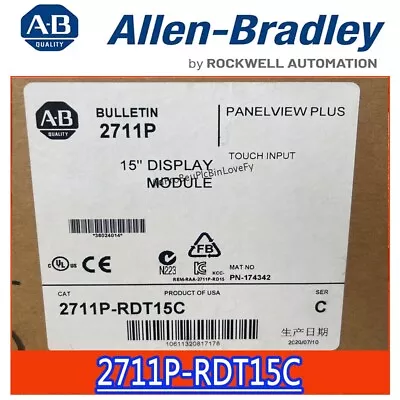 Buy Allen Bradley 2711P-RDT15C Touch Screen Brand New Seal Stock Free Shipping • 2,443.90$