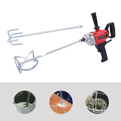 Buy Mortar Mixer 110v 2400w Cement Plaster 6 Speed Paint Mixing Paddle  • 65.84$