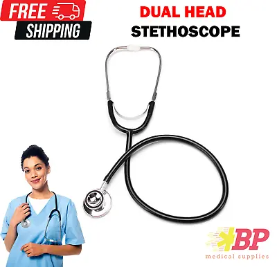 Buy Ever Ready First Aid 143200 Medical EMT Dual Head Stethoscope - Black • 5.89$