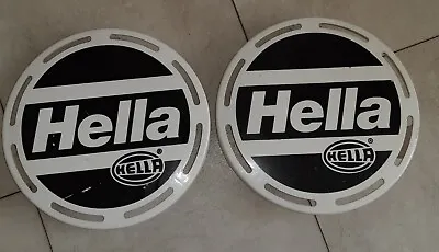 Buy Pair Of HELLA White Stone Shields For Rallye 4000 Plastic 9   • 50$