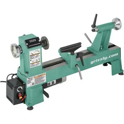 Buy Grizzly T25920 110V 12 Inch X 18 Inch Variable-Speed Wood Lathe • 620$