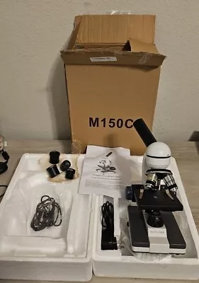 Buy AmScope M150C 40x-1000x Portable Biological Microscope W/ MD35 Eyepiece Camera • 62.99$