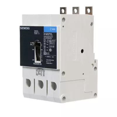 Buy Siemens NGB3B125B 3 Pole 3 Phase 125A Circuit Breaker • 102.50$