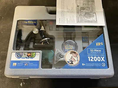 Buy AmScope 120X-1200X 52-pcs Kids Microscope STEM Kit With Metal Body • 30$