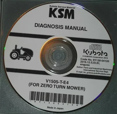 Buy Kubota Zd1511 Zero Turn Lawn Mower Service Shop Repair Workshop Manual Set • 49.99$