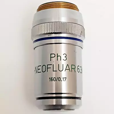 Buy Zeiss Microscope Objective PH3 Plan-Neofluar 63x /1,25 Oil Excellent ! • 3.25$