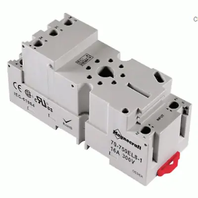 Buy Schneider Electric Relay Socket 8 Pin Octal Logic Din/Panel Box 70-750EL8-1 • 4$