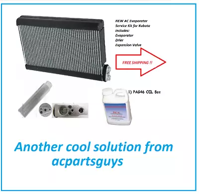 Buy NEW AC Evaporator Service Kit For Kubota M5-091HDC12 Drier Valve Oil  • 299.99$