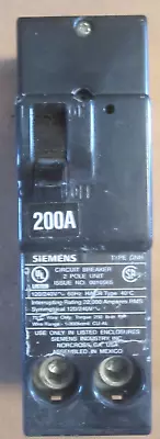 Buy Siemens QN2200H 200A 22K 2 Pole QNH Main Circuit Breaker Warranty Free Shipping • 79.95$