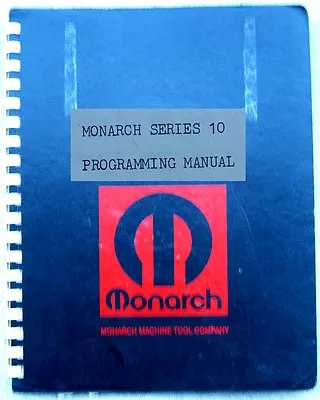 Buy Monarch Pathfinder 10 EE Lathe, Programming Manual • 60$