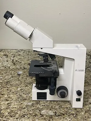 Buy Carl Zeiss Axiolab Re Microscope With 4 CP-Achromat Objectives MISSING Eyepiece • 799.99$