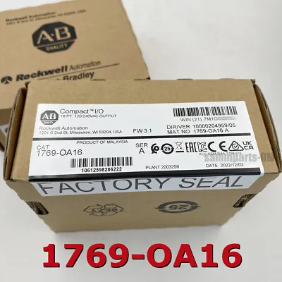 Buy NEW SEALED 1769-OA16 Allen-Bradley Compact I/O 16 Pt 120/240VAC OUTPUT Module TX • 352$