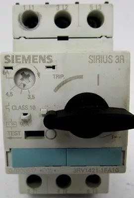 Buy Siemens Sirius 3r 3rv1021-1fa10 Circuit Breaker Motor Starter • 13.49$