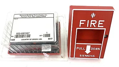 Buy Siemens Low Voltage Manual Fire Alarm Station Pull MS-57 • 40.45$