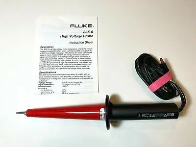 Buy Fluke 80K-6 High Voltage Probe, BRAND NEW, 30-Day RoR • 79.99$