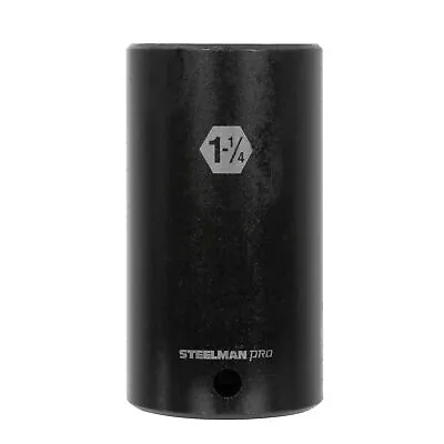 Buy Steelman 1/2-Inch Drive X 1-1/4-Inch Deep 6-Point Impact Socket, 60516 • 12.99$